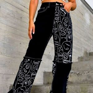 They have never been worn other than me trying them on, they were small on me